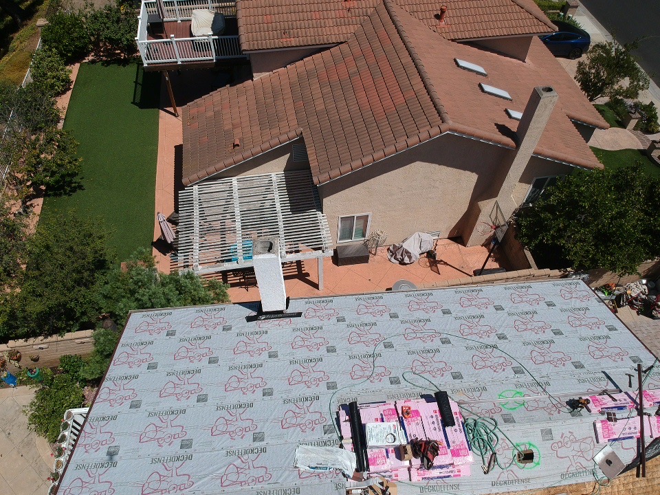 Shingle roofing — underlayment installation