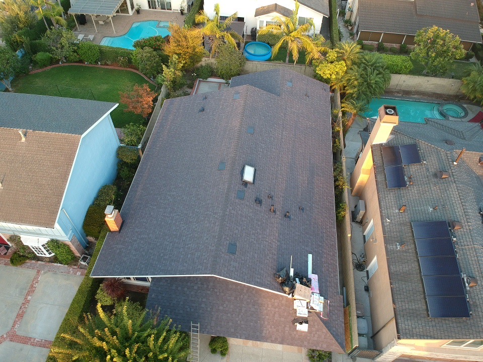 A roof, layer by layer