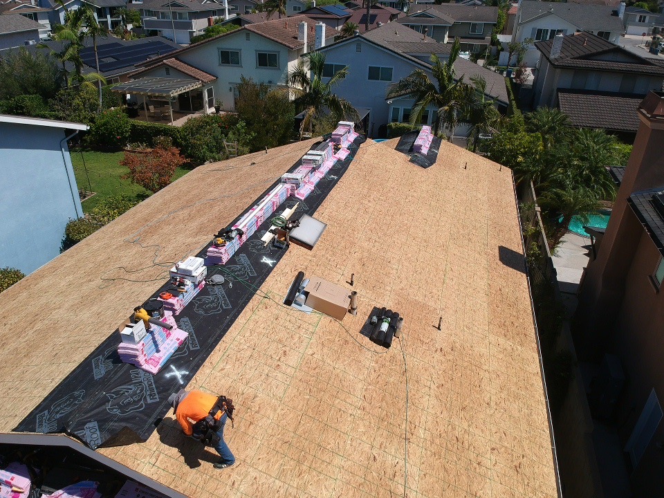 Residential shingle roofing: roof decking