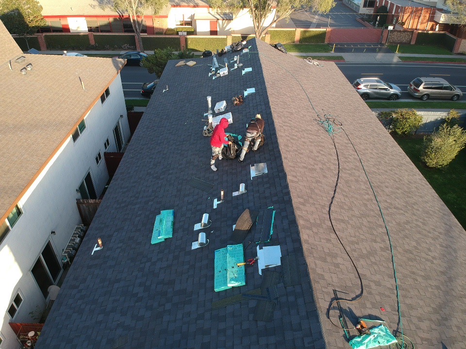 Apartment complex reroof